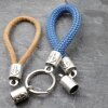 5 End caps with Anchor for Keychain, Bracelet, Necklace end caps 23 x12 mm (Ø 9 mm)