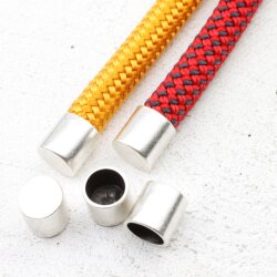 10 Metal End Caps stopper Beads for round leather or...