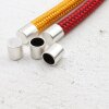 10 Metal End Caps stopper Beads for round leather or cords 11 x10 mm (Ø 8 mm)