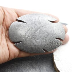 Belt Buckle Oval with Cracks 10x6,95 cm