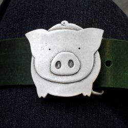 Pig, Piggy Belt buckle, Pig buckle