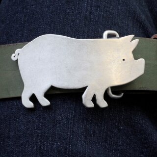 Pig, Piggy Belt Buckle, Pig buckle