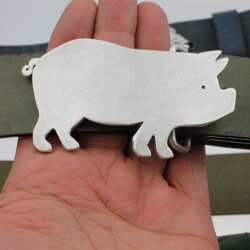 Pig, Piggy Belt Buckle, Pig buckle