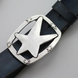 Antique Silver Star Belt buckle