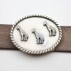 Belt buckle Giraffes Family