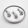 Belt buckle Giraffes Family