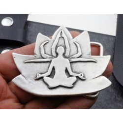 Belt Buckle, Yoga Namaste