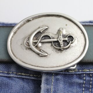 Antique Silver Anchor Belt buckle