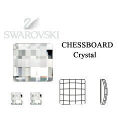 8 mm, Chessboard Flat Backs No Hotfix Swarovski Steine