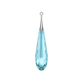 21 mm Pure Drop Pendant Rhod. / Gold Cap 