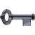 30 mm Key Schlüssel Pendant Swarovski Kristall