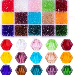 4 mm, Bicone Xilion Swarovski Beads - 20 pcs.