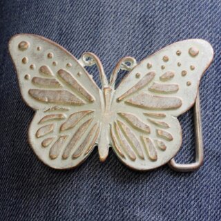 Schmetterling mit Ornamenten Gürtelschnalle, 8,0x5,5 cm,Rosepearl