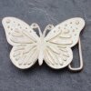 Schmetterling mit Ornamenten Gürtelschnalle, 8,0x5,5 cm,Rosepearl