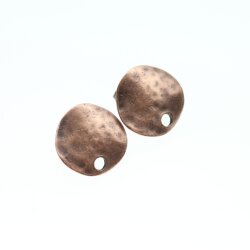 5 Pairs Earring Findings, Ear Posts with Loop, 17 mm...