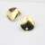 1 pair earring Findings, Ear Posts with Loop, 17 mm Gold