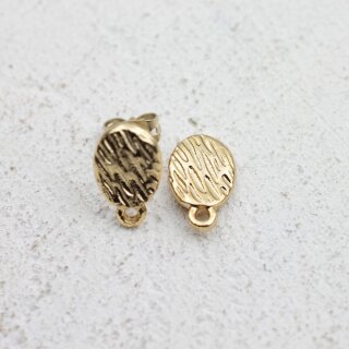 1 Paar Ohrstecker Zubehr 8 x13 mm gold