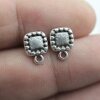 5 Pairs Earring Post 8 x11 mm