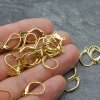 10 Pairs Raw Brass Lever Back With Tear Drop Earring Finding