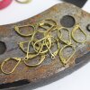 10 Pairs Raw Brass Lever Back With Tear Drop Earring Finding