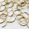 10 Pairs Raw Brass Lever Back With Tear Drop Earring Finding