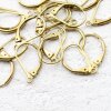 10 Pairs Raw Brass Lever Back With Tear Drop Earring Finding