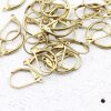 10 Pairs Raw Brass Lever Back With Tear Drop Earring Finding