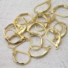 10 Pairs Raw Brass Lever Back With Tear Drop Earring Finding