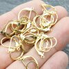 10 Pairs Raw Brass Lever Back With Tear Drop Earring Finding