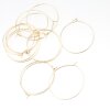 10 Pairs 34 mm Earring Hoops, Hoop Ear Wire, Hoops, lightweight hoops