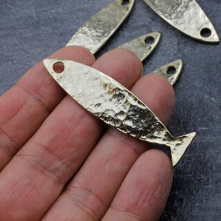 1 Fisch Anhnger Gold