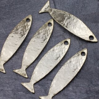 1 Fisch Anhnger Gold