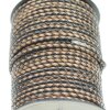 1 m Black &Braun, Braided Leather Cord 4 mm
