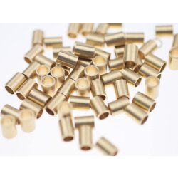 100 Raw Brass Tube, (7x5mm)