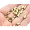 100 Raw Brass Tube, (7x5mm)