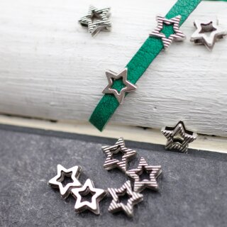 20 Mini Star Slider Beads