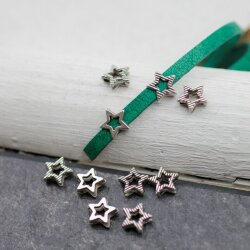 20 Mini Star Slider Beads