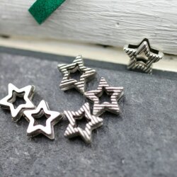 20 Mini Star Slider Beads