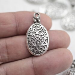 10 floral Fancywork, ornament Charms Pendant