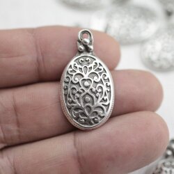 10 floral Fancywork, ornament Charms Pendant