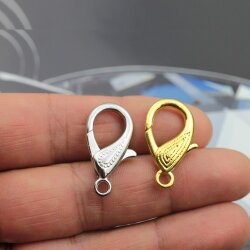 5 Schmuck Karabiner 29 x15 mm