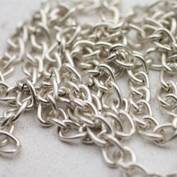 1 m Metal Curb extension Chain13x8 mm antique silver