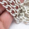 1 m Metal Curb extension Chain13x8 mm antique silver