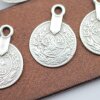 10 Coin Charms Pendants 24*18 mm