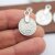 10 Coin Charms Pendants 24*18 mm