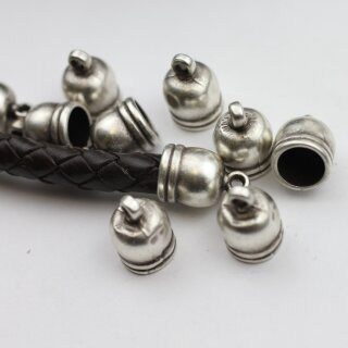 10 Schmuckzubehr Endkappen 17*11 mm ( 9 mm)