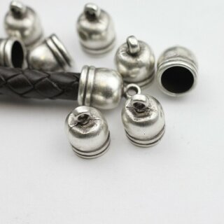 10 Schmuckzubehr Endkappen 17*11 mm ( 9 mm)