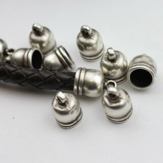 10 Schmuckzubehr Endkappen 17*11 mm ( 9 mm)
