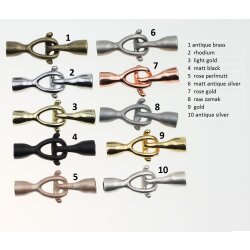 10 Set Bracelet Clasp Ø 5  mm