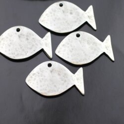 10 Fisch Anhänger Schmuckzubehör